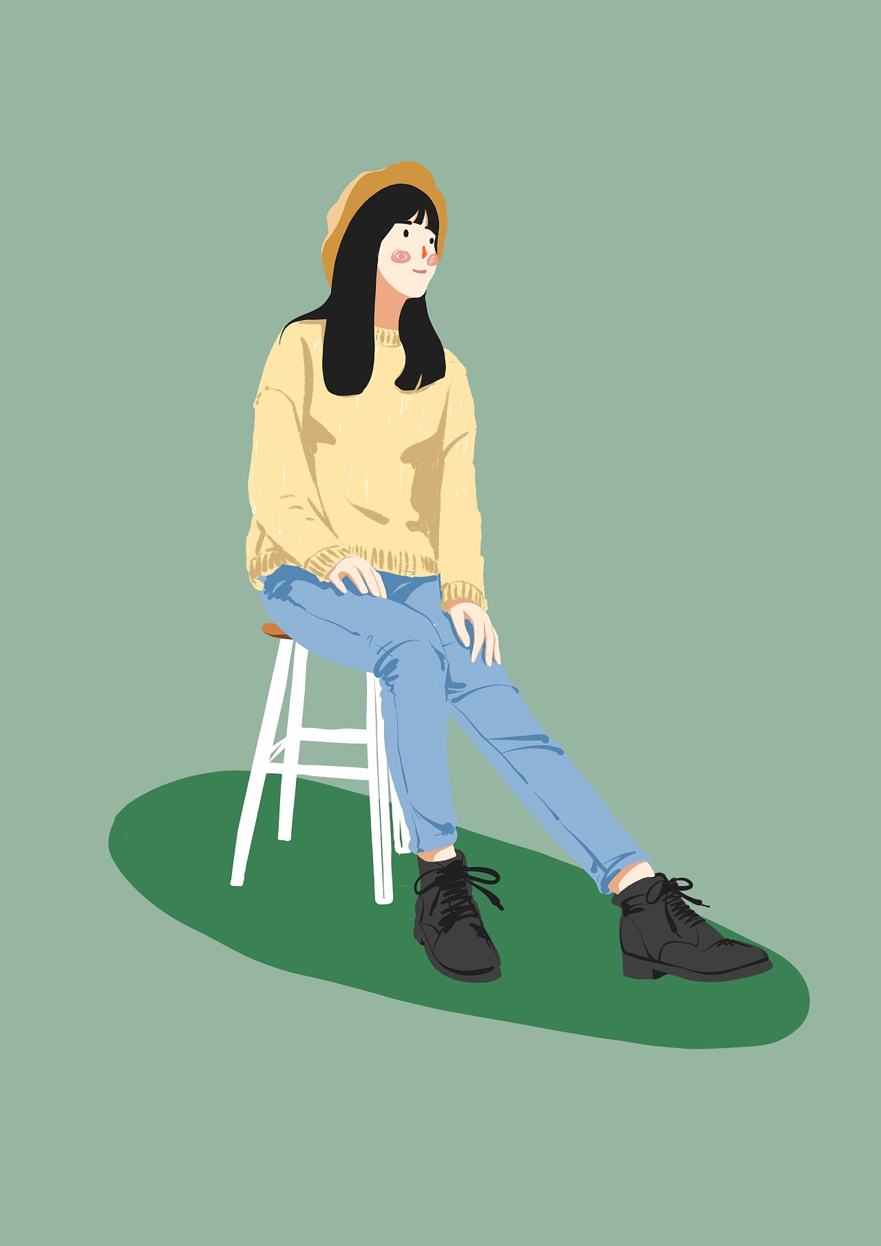 青年形象插画一批