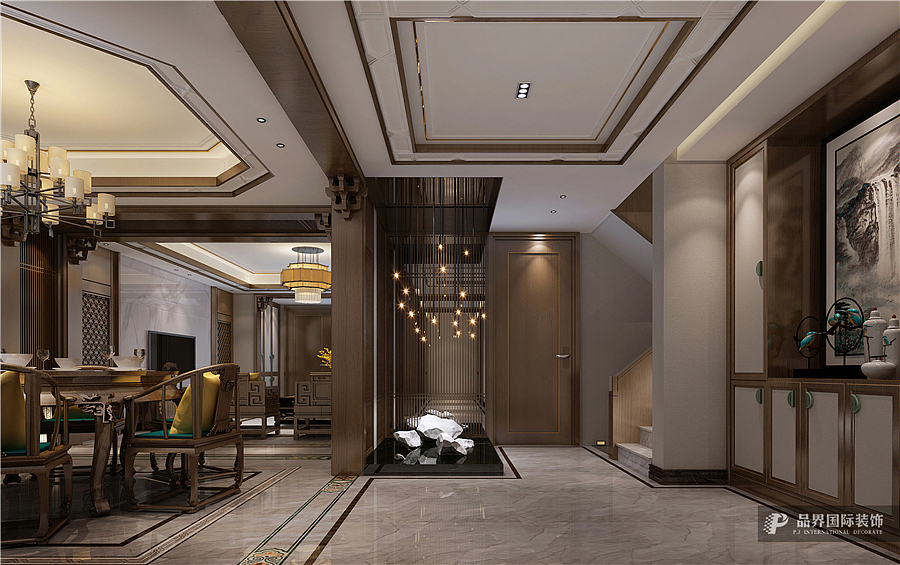 天伦庄园375平叠墅装修效果图设计·品界