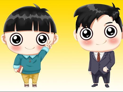 IP人物设计三视图