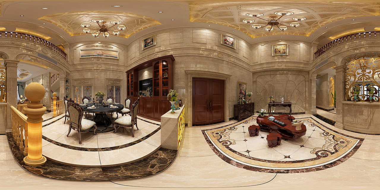 欧式客餐厅全景