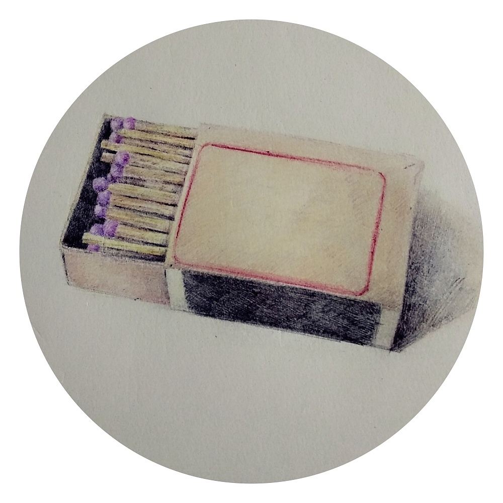 【怀旧系列】圆珠笔手绘老式火柴盒