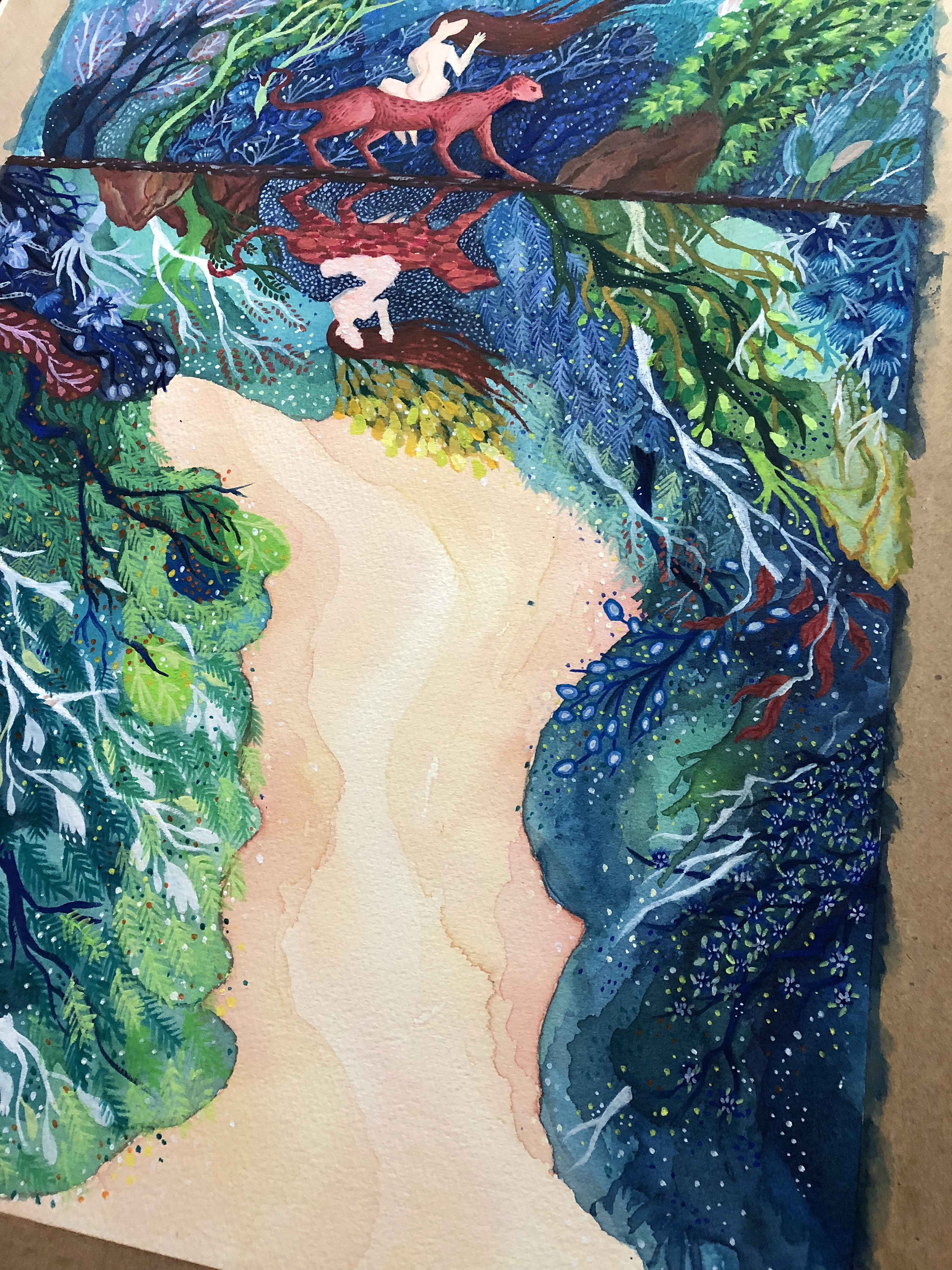 水粉装饰画高中美术图片