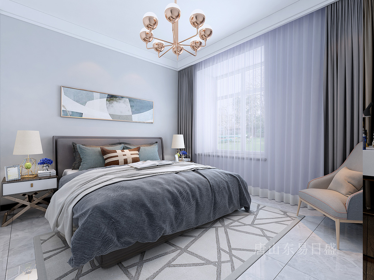 133平凤城天鹅湖现代简约风格跃层装修效果图（图ZMTU3MzIyNTQ4） - 家装设计 - 站酷设计师东易日盛天津原创素材 - 站酷ZCOOL