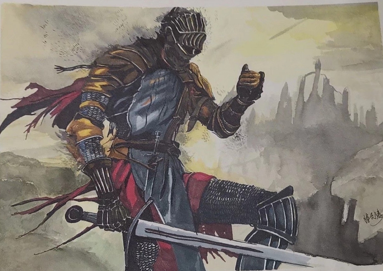 马克笔黑暗之魂3|纯艺术|绘画|双黄蛋c_原创作品-站酷zcool