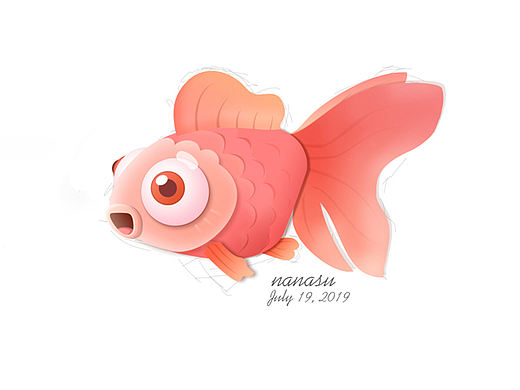 小金鱼卡通形象A