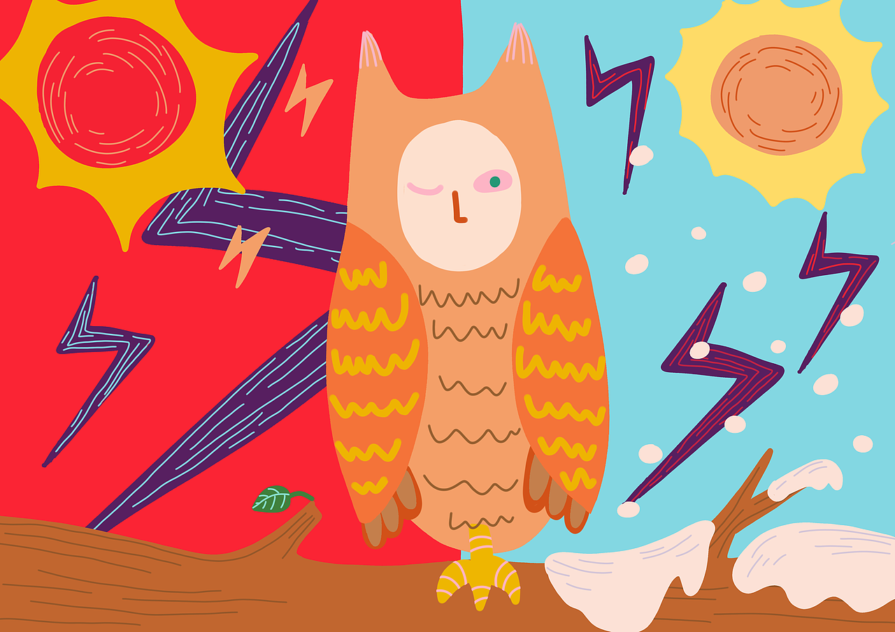 《山海经》“萌化”异兽插画与海报