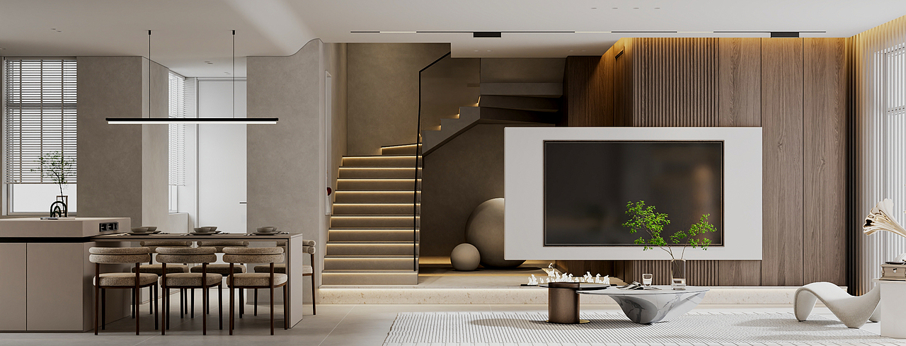 沈阳越秀珑御山别墅样板间设计