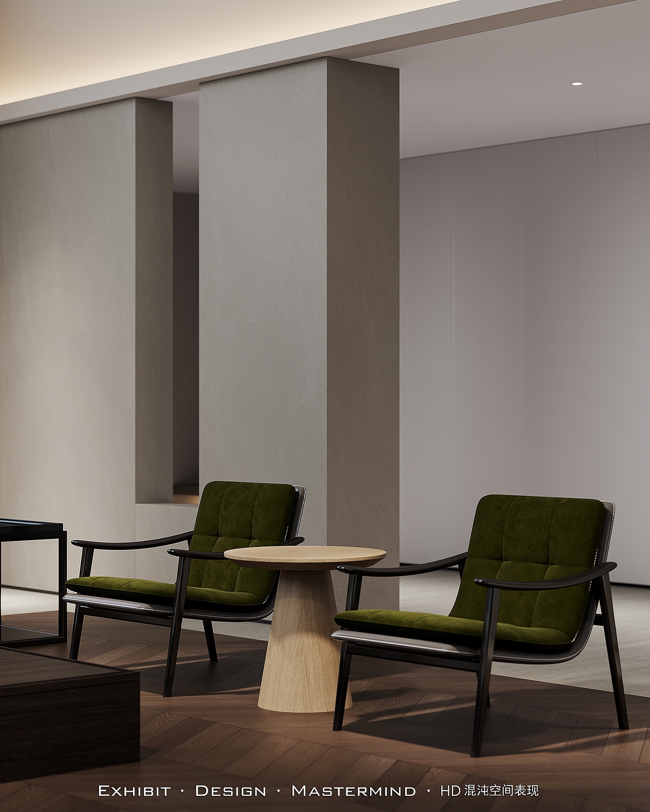 新作 ×现代新中式挑空别墅 客餐厅 ▏混沌空间视觉表现