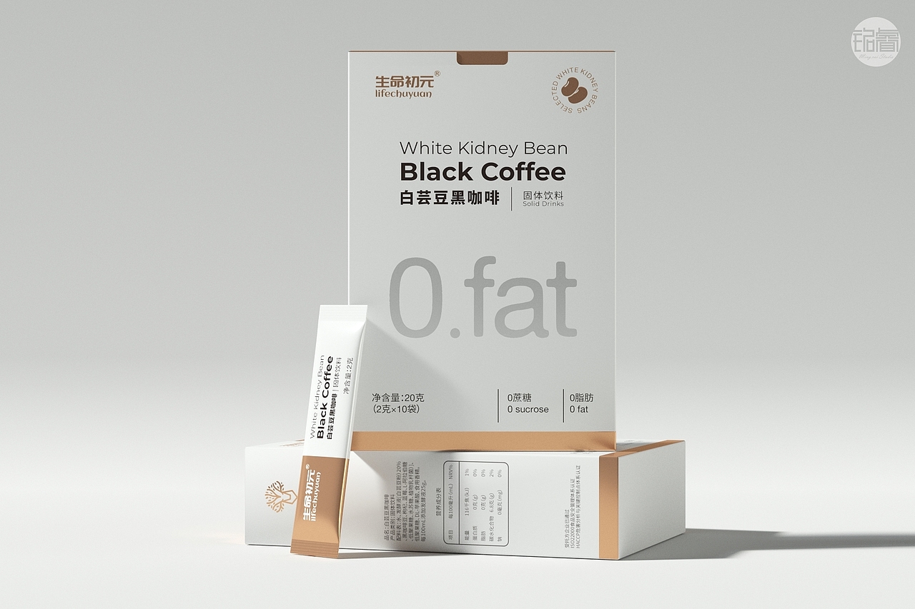 保健品白芸豆黑咖啡固体饮料包装设计©刘益铭原创作品（图ZMzExMjM1MzA0） - 包装 - 站酷设计师刘益铭原创素材 - 站酷ZCOOL