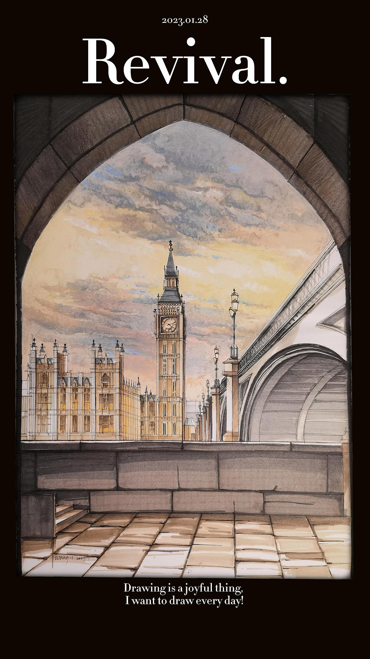 马克笔、油画棒手绘分享|建筑照片写生（图ZMzQ5MzYzNTE2） - 绘画 - 站酷设计师wong11原创素材 - 站酷ZCOOL