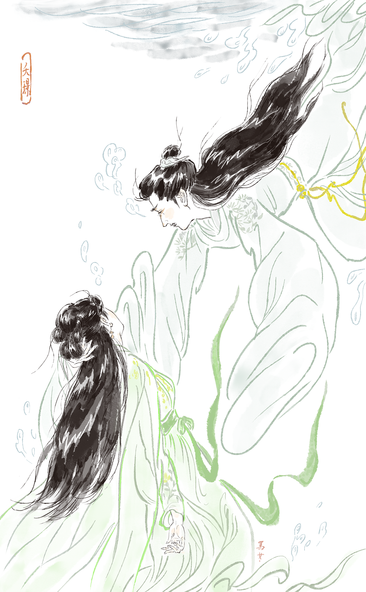 《长相思》夭璟cp脑洞图