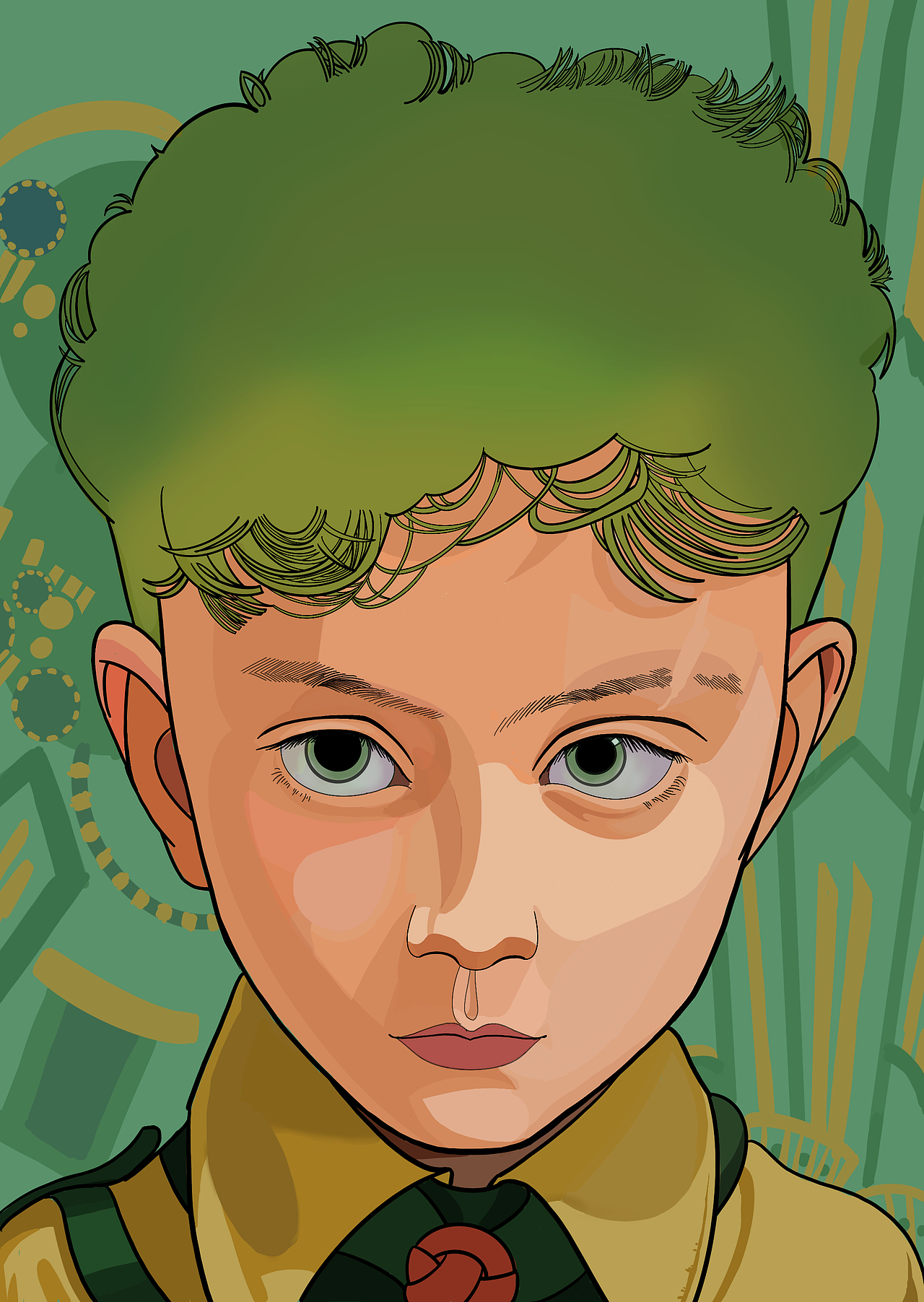 procreate作品,《乔乔的异想世界》海报