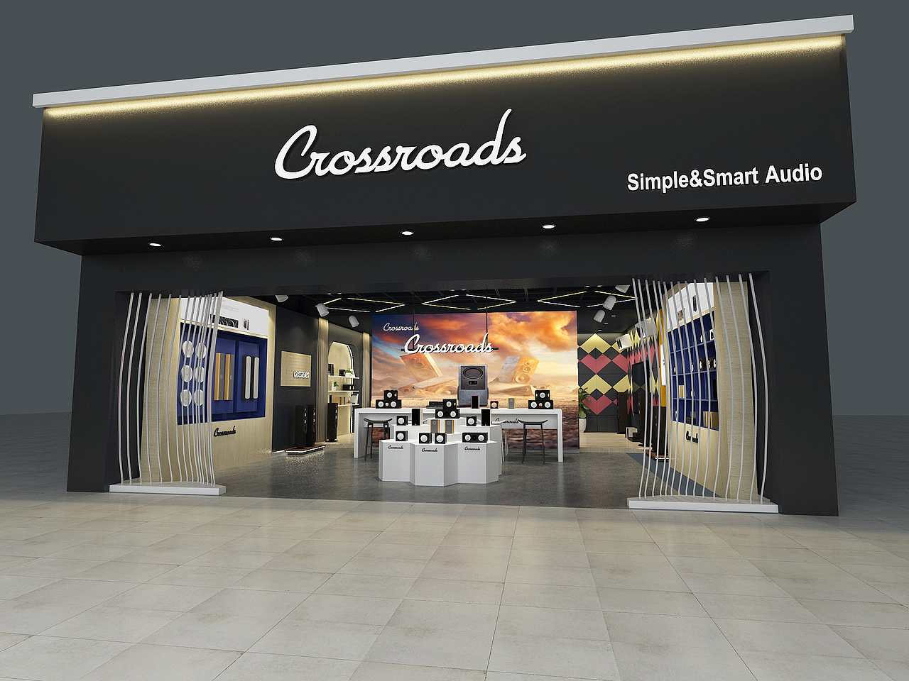 Crossroads音箱品牌店（图ZMjg1ODczNDc2） - 商业空间设计 - 站酷设计师星饰界设计原创素材 - 站酷ZCOOL