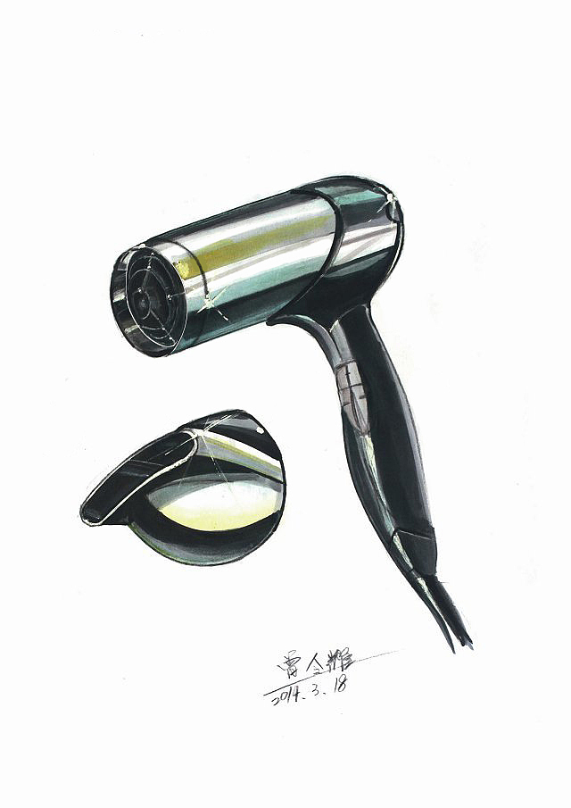 产品设计手绘上色