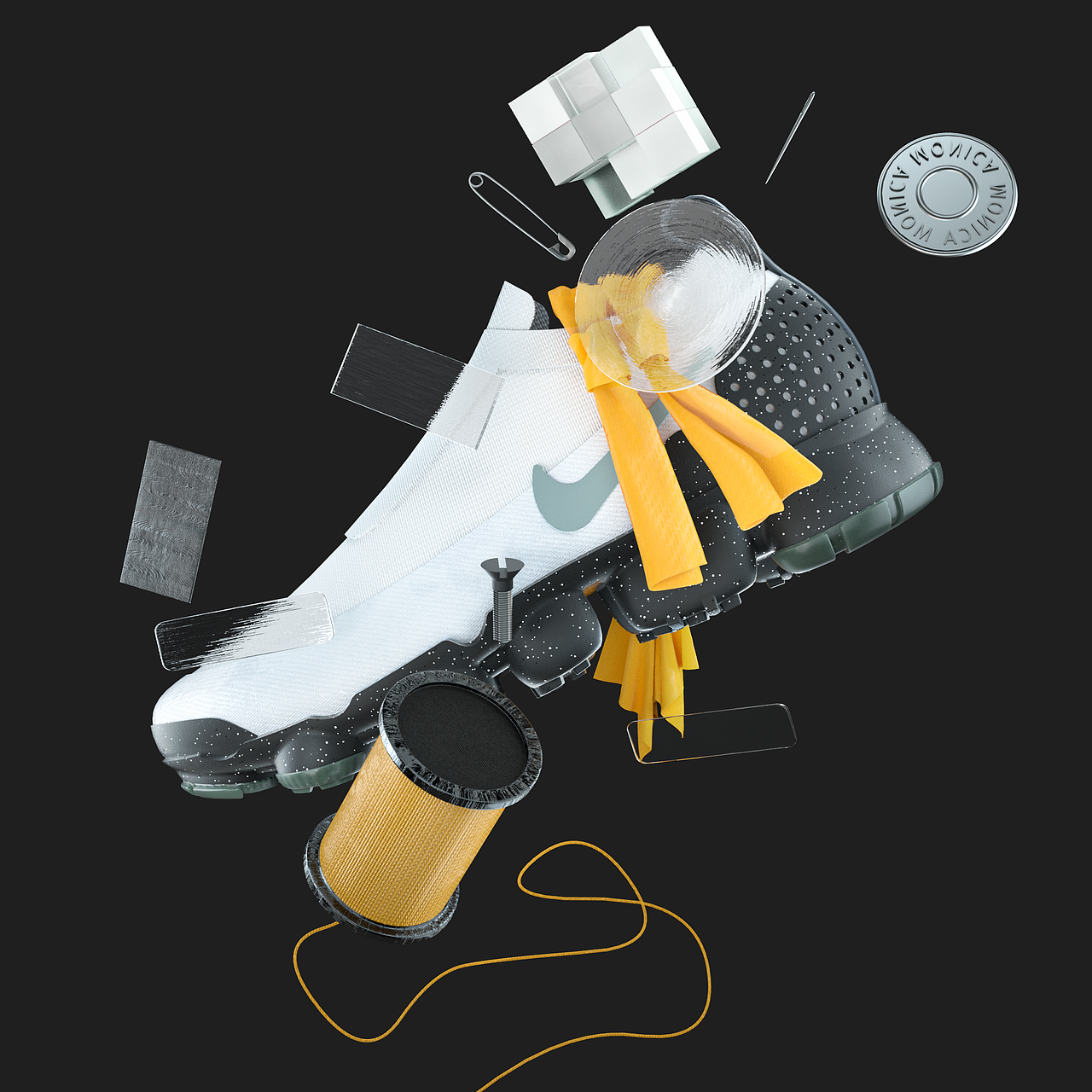 鞋子渲染练习（图ZMjc0NzExMTA4） - 产品 - 站酷设计师Monica丶Navy原创素材 - 站酷ZCOOL