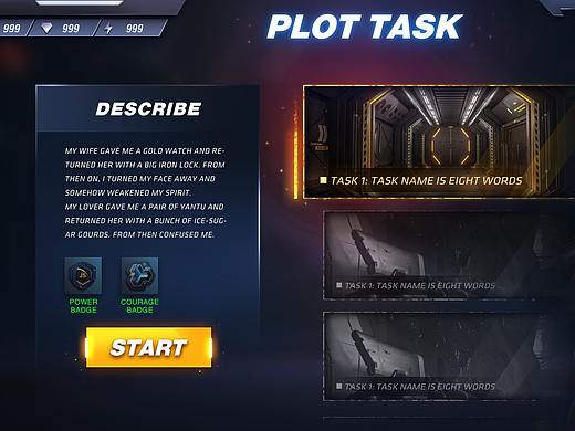 二次元/科技風(fēng)游戲UI練習(xí)（個(gè)人主頁-ZMzQ0NjUzOTI=） - 游戲UI - 站酷設(shè)計(jì)師八弦原創(chuàng)素材 - 站酷ZCOOL