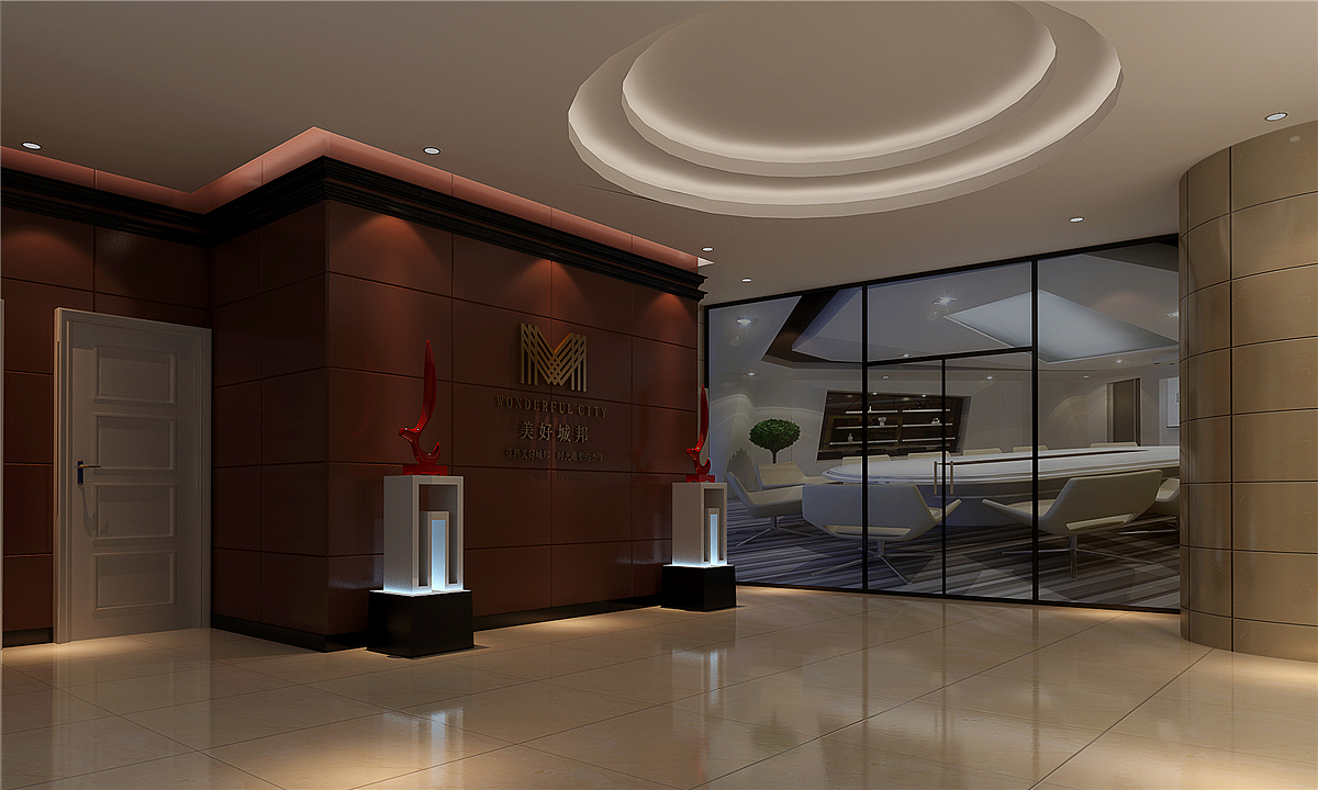 郑州售楼部设计案例_河南专业的售楼部装修公司效果图（图ZMjMwOTEwMjYw） - 建筑设计 - 站酷设计师金博大装饰原创素材 - 站酷ZCOOL