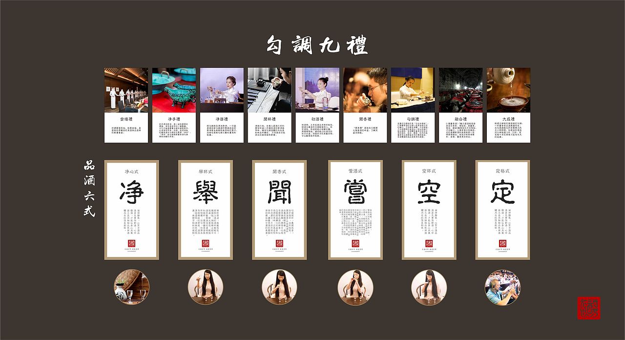 调九礼 品酒六式-白酒勾调区文创设计（图ZMjcyMjYwMTMy） - 商业空间设计 - 站酷设计师设计识空原创素材 - 站酷ZCOOL
