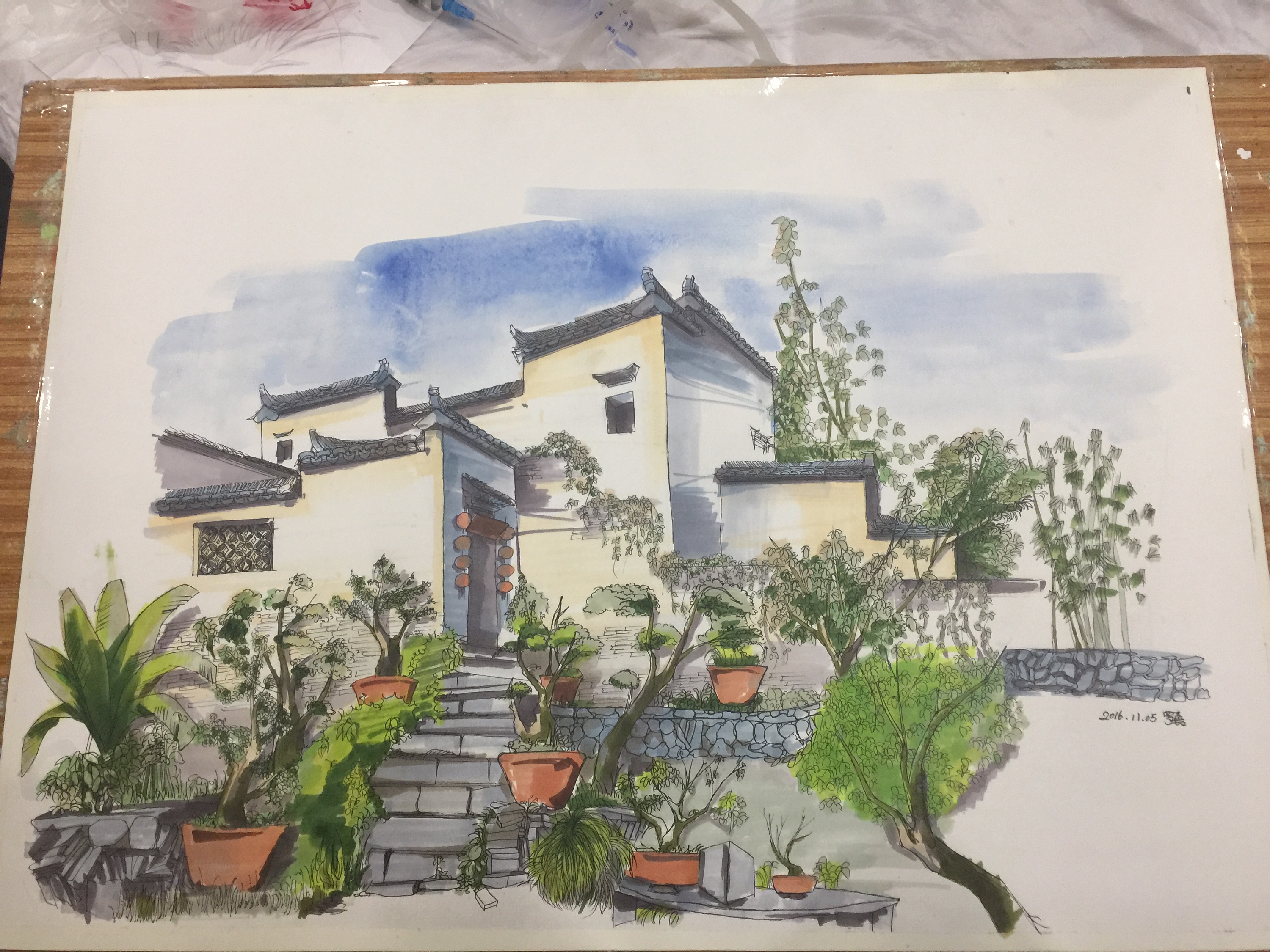 马克笔写生练习