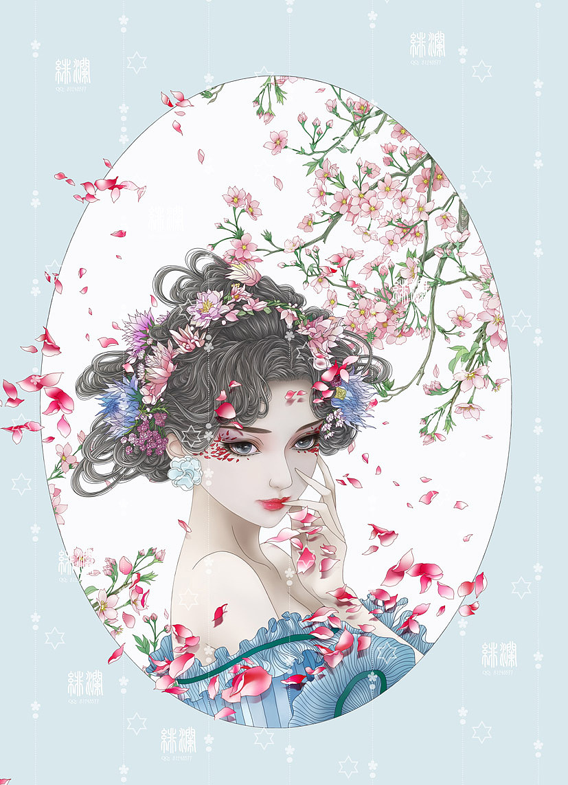文艺风（图ZNzgwMTM3MTI=） - 商业插画 - 站酷设计师插画师绯澜原创素材 - 站酷ZCOOL