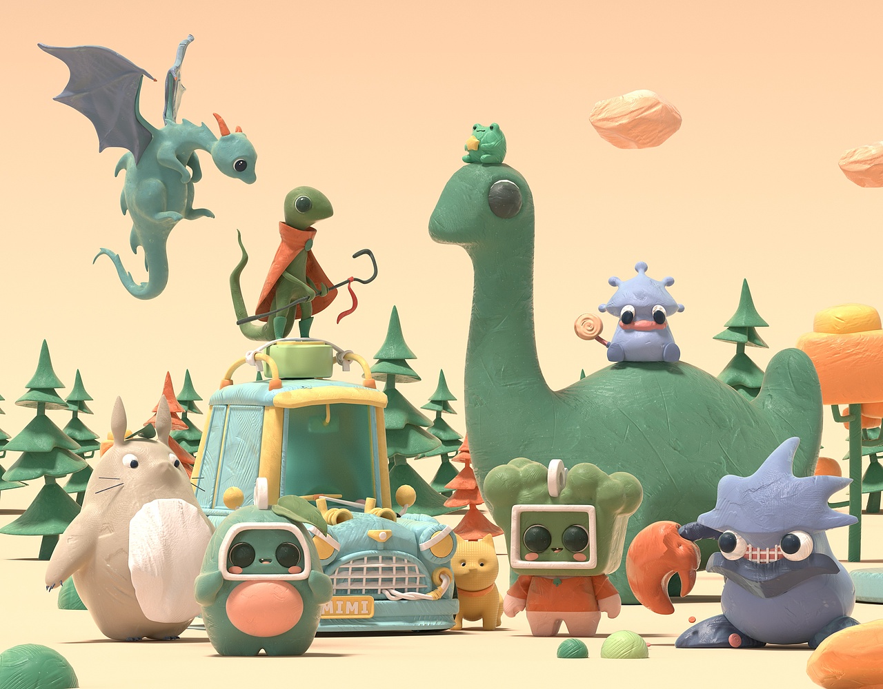 奇奇怪怪，可可爱爱-治愈粘土（图ZMjg0NjYxNjEy） - 人物/生物 - 站酷设计师小卫卫呀原创素材 - 站酷ZCOOL