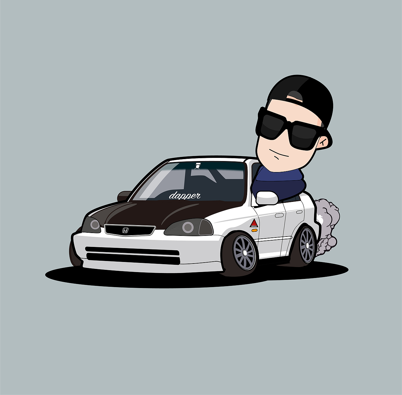 改装车插画汽车插画autoillustration