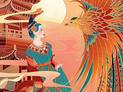敦煌插画丨练习系列作品