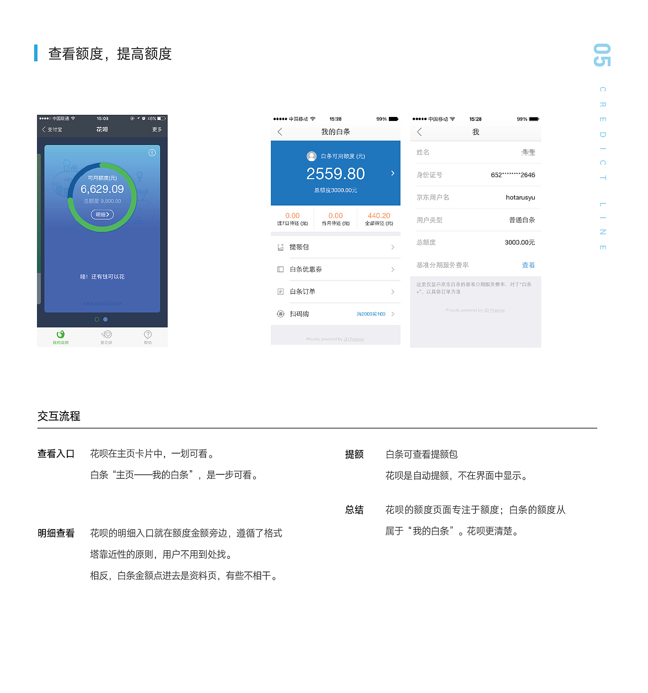 竞品分析：白条VS花呗（图ZNzcxMzYwNDQ=） - APP界面 - 站酷设计师牛奶红豆冰原创素材 - 站酷ZCOOL