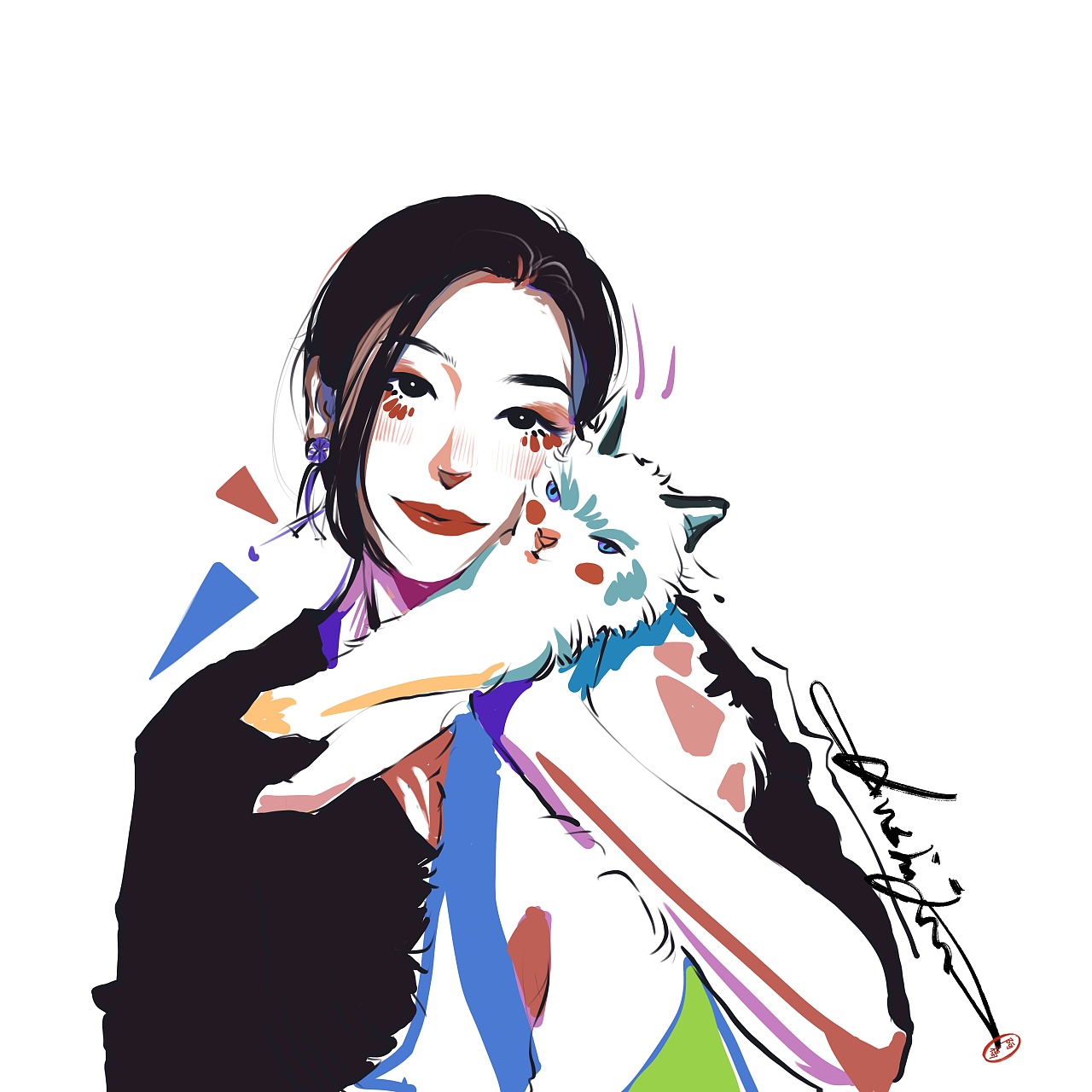 色块小头像|插画|创作习作|福夸 - 原创作品 - 站酷 (zcool)