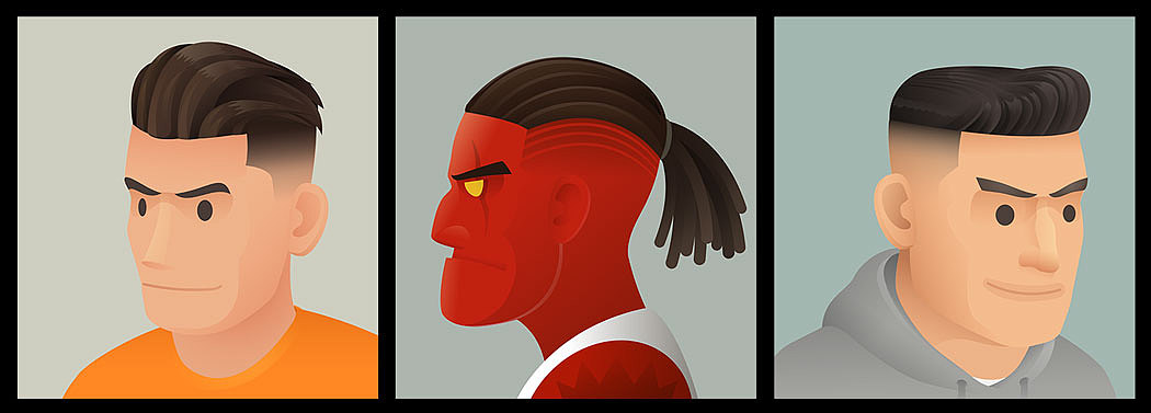 会理发的插画师（图ZMTAwNzA2ODg4） - 艺术插画 - 站酷设计师褔一原创素材 - 站酷ZCOOL