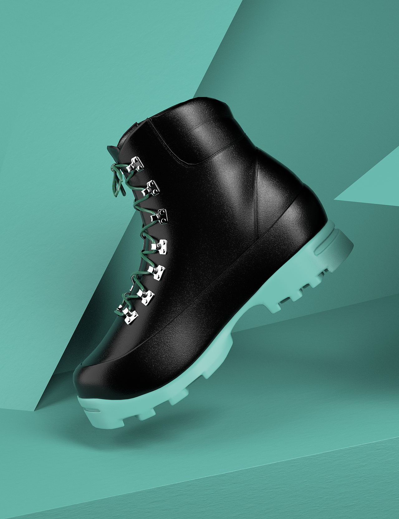 莫奇 - C4D - 鞋子 材质打光 渲染