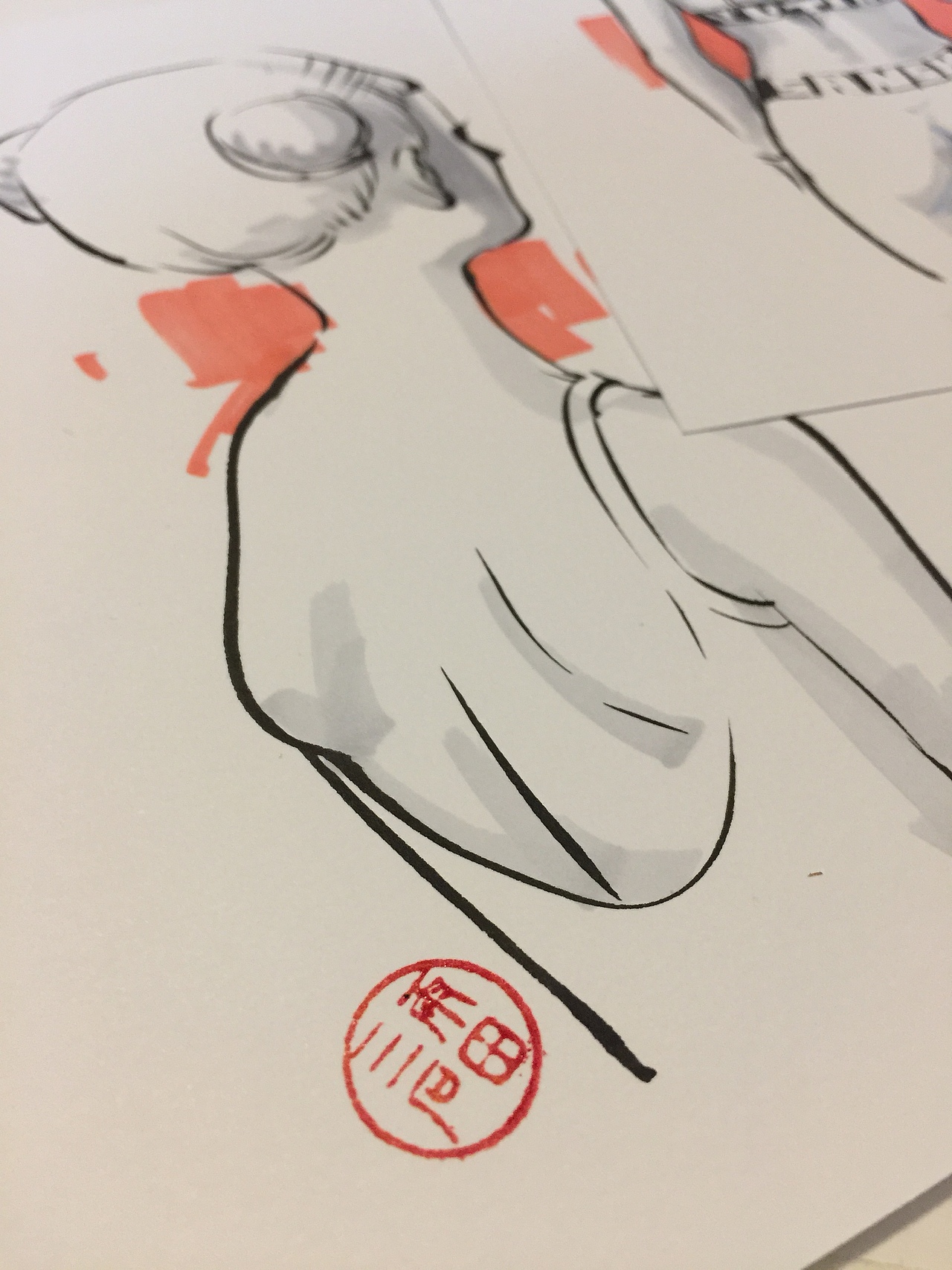 无脸速写（图ZMTE4MDE1MTA4） - 绘画 - 站酷设计师雨田三石原创素材 - 站酷ZCOOL