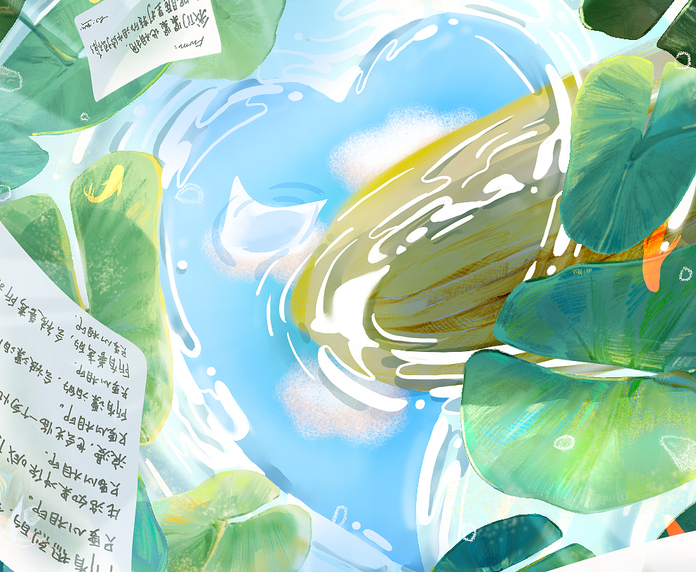 #无畏心世界#睡莲秘境（图ZMzM3MDQwNTI4） - 商业插画 - 站酷设计师Z68345704原创素材 - 站酷ZCOOL