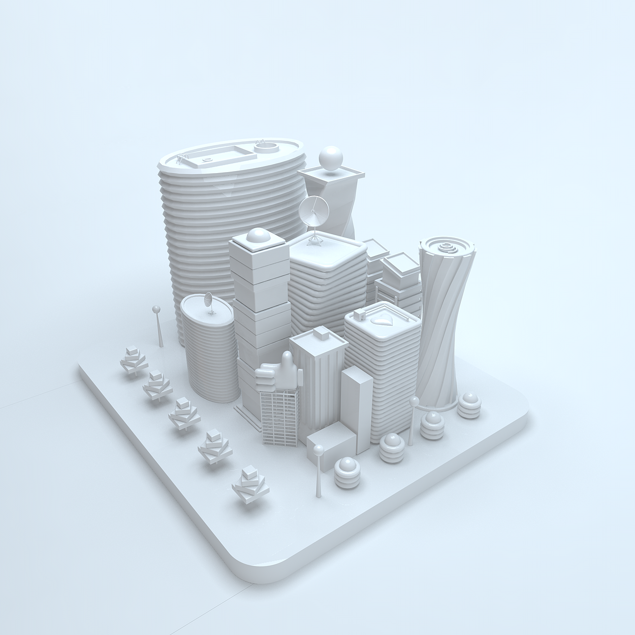 C4D练习3月4月汇总（图ZMjA1Mjg0Nzg0） - 其他三维 - 站酷设计师小叶纸的子原创素材 - 站酷ZCOOL