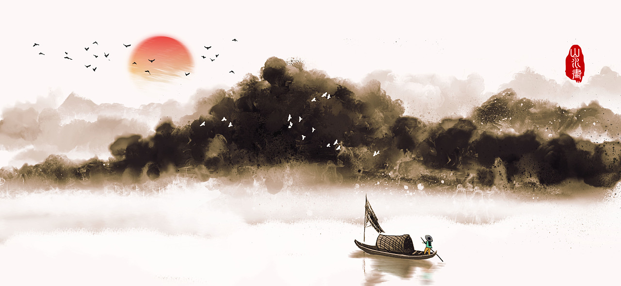 意境水墨|插画|商业插画|心灵艺坊 - 原创作品 - 站酷 (zcool)