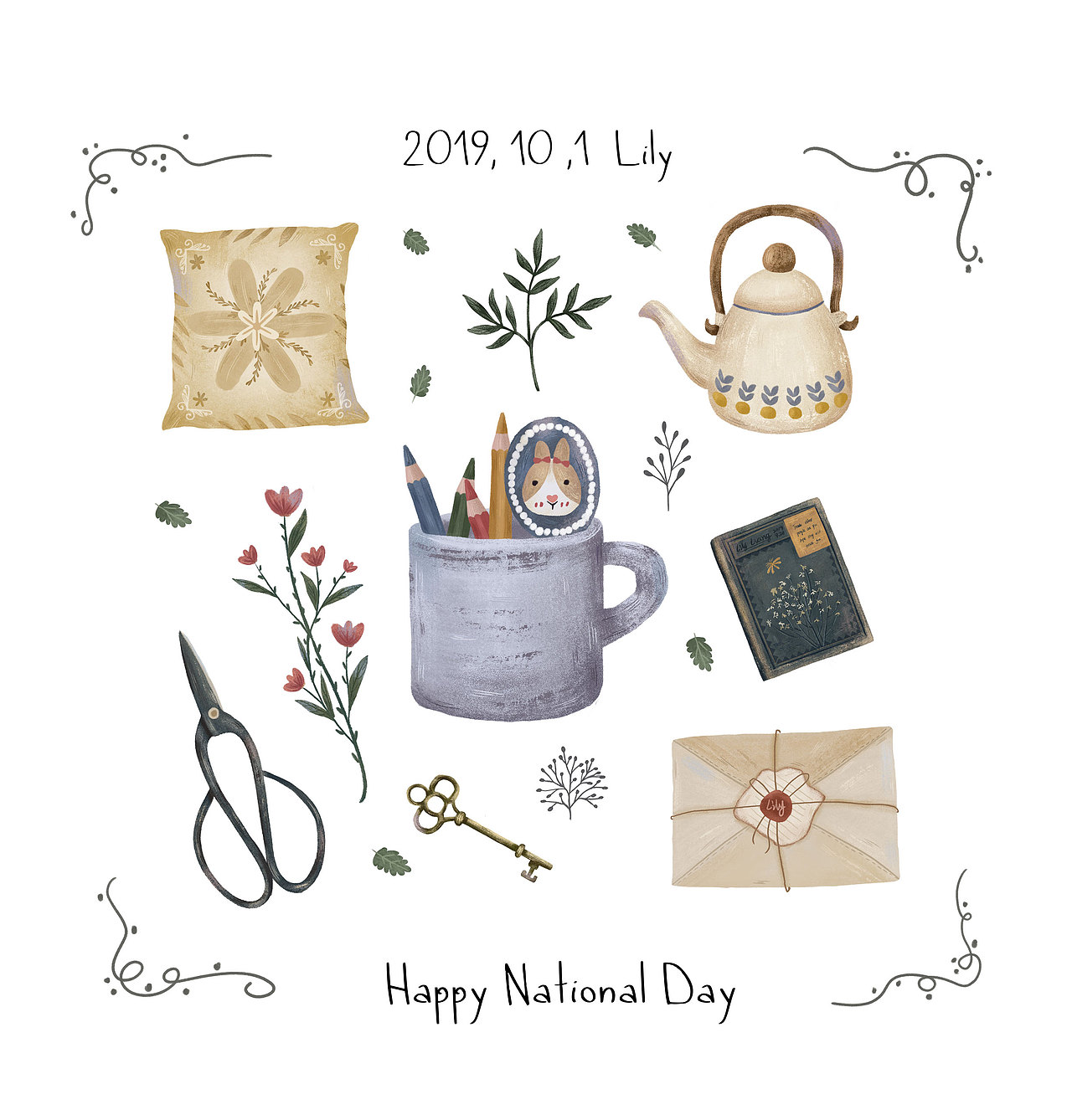 插画训练营-静物练习（图ZMTk3ODA1NDU2） - 儿童插画 - 站酷设计师uedlily原创素材 - 站酷ZCOOL