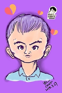 阿进似颜绘2019年现场画像作品（彩色篇）（图ZMTkxOTMwNDA0） - 单幅漫画 - 站酷设计师阿进似颜绘原创素材 - 站酷ZCOOL