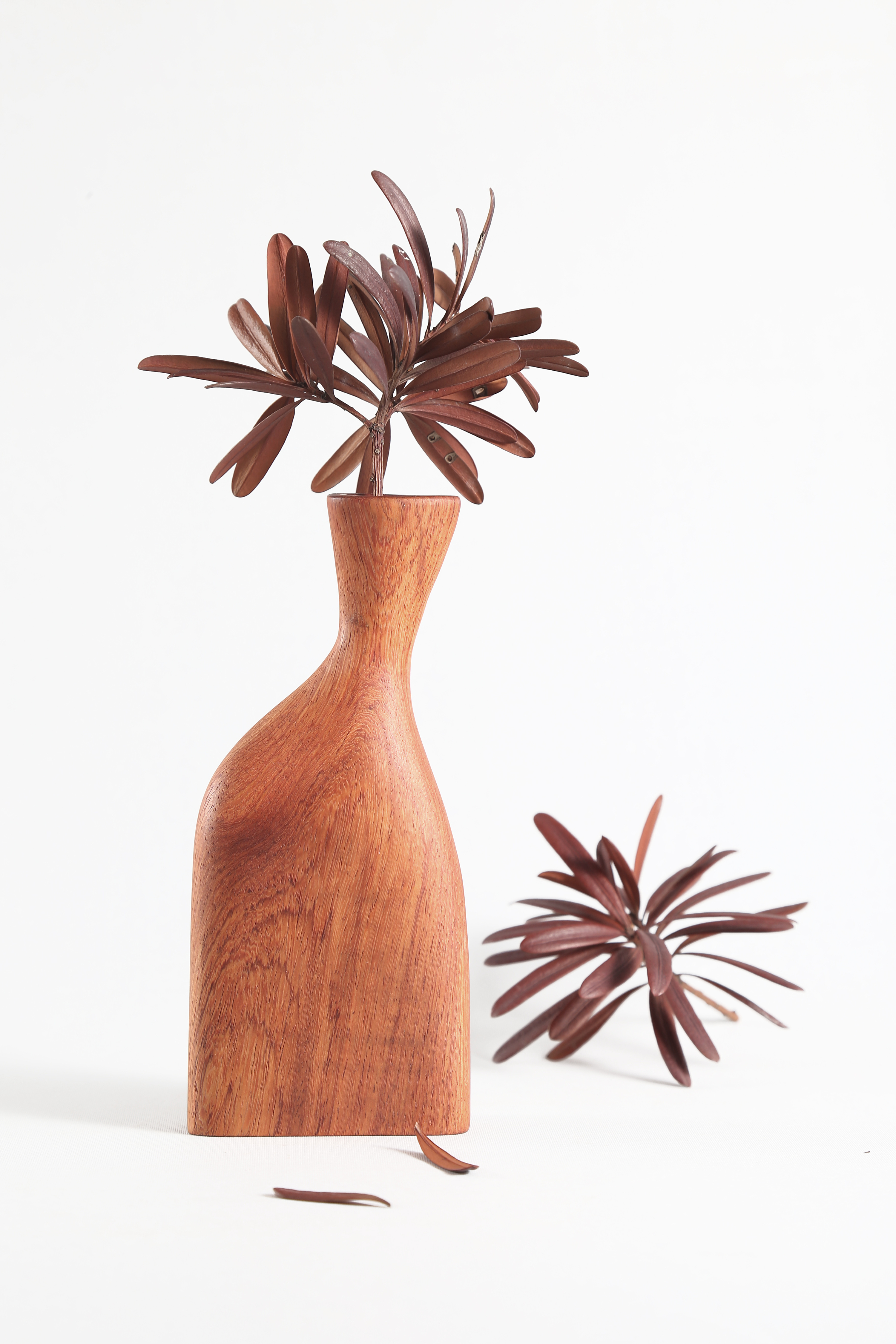 手工木艺花瓶自然艺术插花器