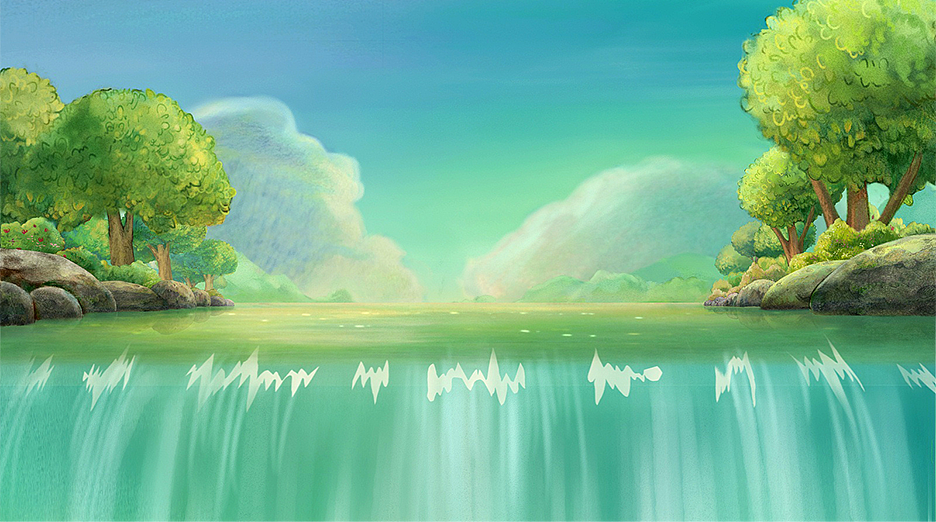 《米可米乐》系列动画片中背景绘制