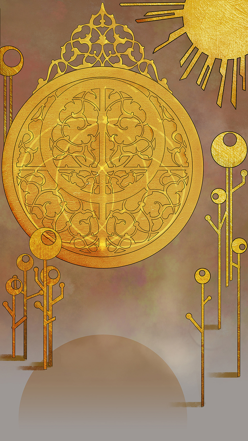 游戏《螺旋圆舞曲》装饰背景图——《四季-日夜》