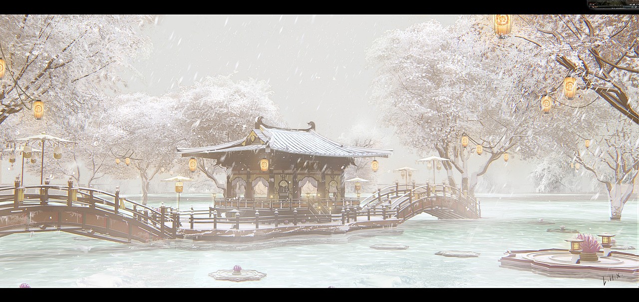 國(guó)古 水庭院（圖ZMjA1NjI4NzQ4） - 概念設(shè)定 - 站酷設(shè)計(jì)師Lhx19原創(chuàng)素材 - 站酷ZCOOL