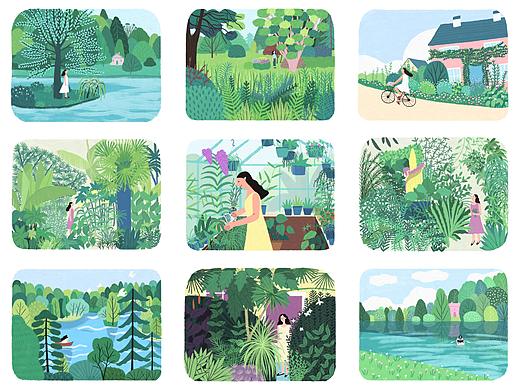 插畫 | 夢想的生活3（個人主頁-ZNTcyNTExNjg=） - 創(chuàng)作習作 - 站酷設計師黑小米原創(chuàng)素材 - 站酷ZCOOL