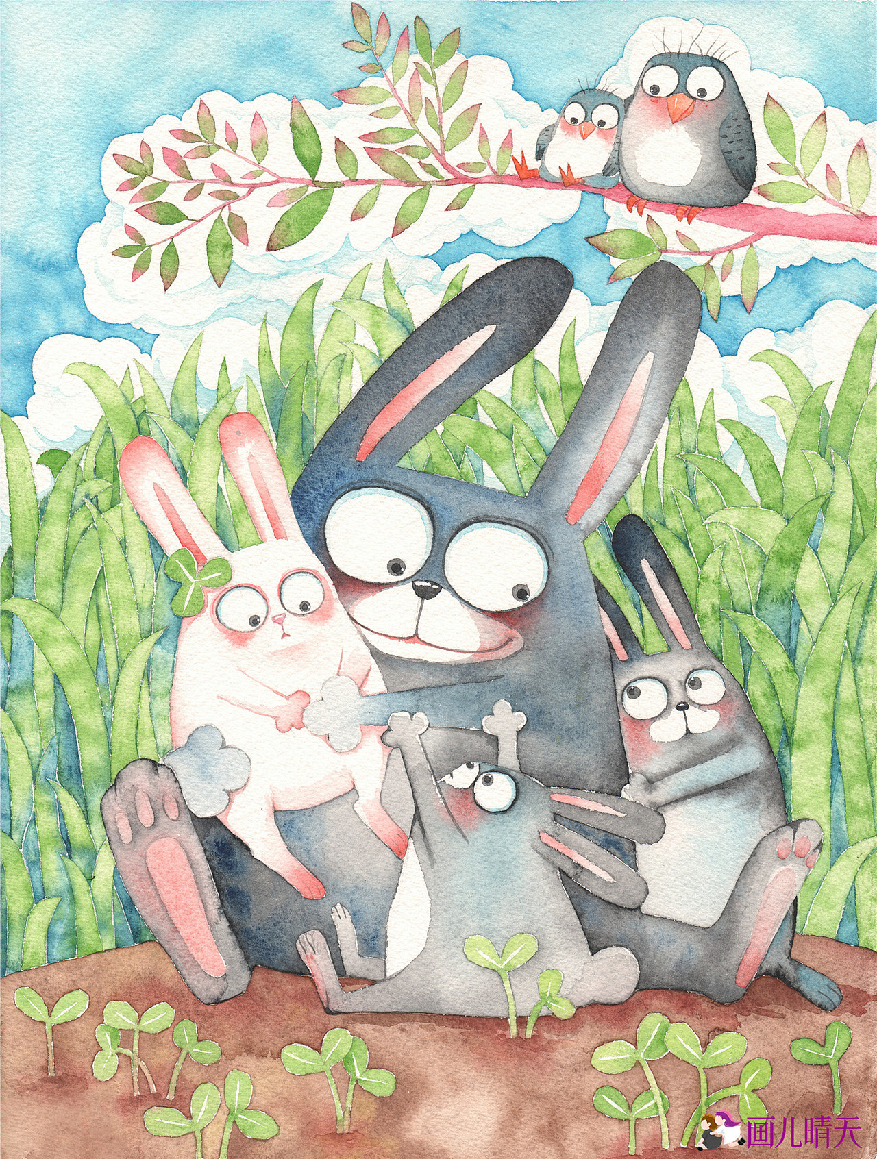 21副动物水彩插画（图ZMTA5OTgzODk2） - 儿童插画 - 站酷设计师画儿晴天原创素材 - 站酷ZCOOL