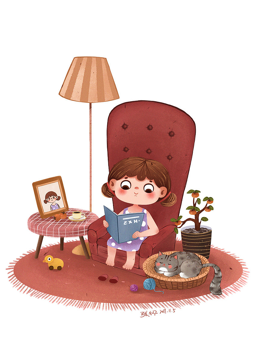 丸子妞的日常集合一波（圖ZMTk0MDY4NjM2） - 兒童插畫 - 站酷設(shè)計(jì)師張小紅灬原創(chuàng)素材 - 站酷ZCOOL