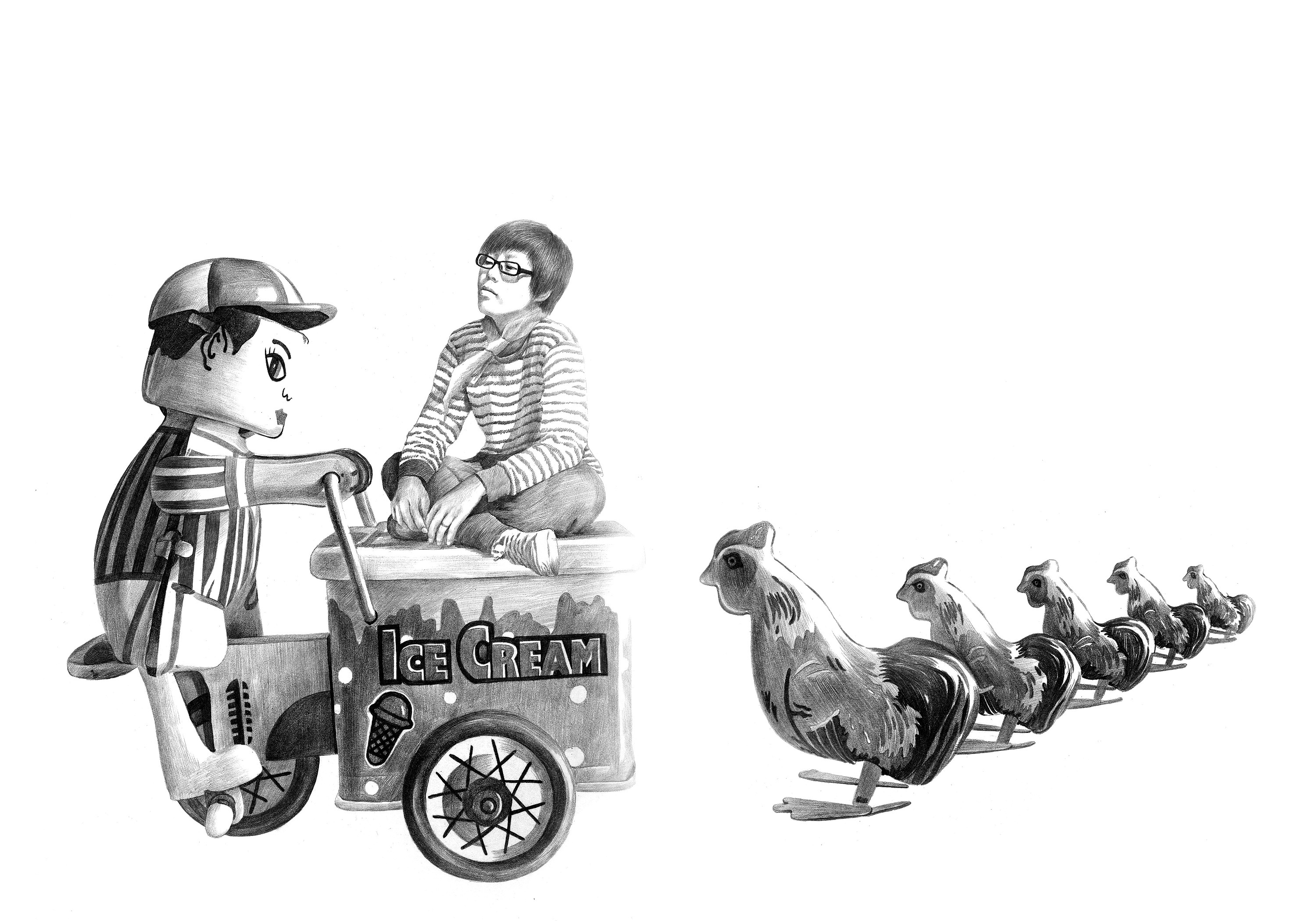 80后系列插图《初生》