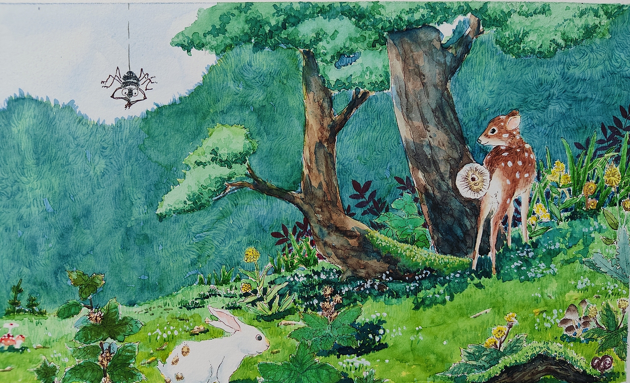 植物科普绘本｜苍耳（图ZMzc2MTgzMzUy） - 儿童插画 - 站酷设计师大吉2019原创素材 - 站酷ZCOOL