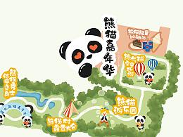 手绘活动导览图