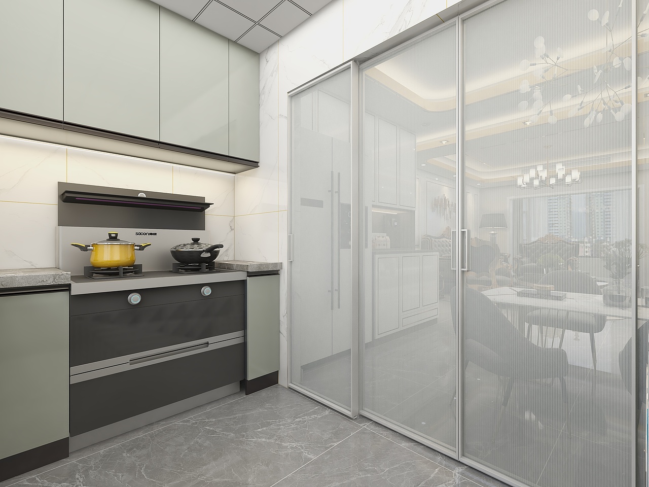 山西长治锦绣景园(105平方简约欧式三居室)