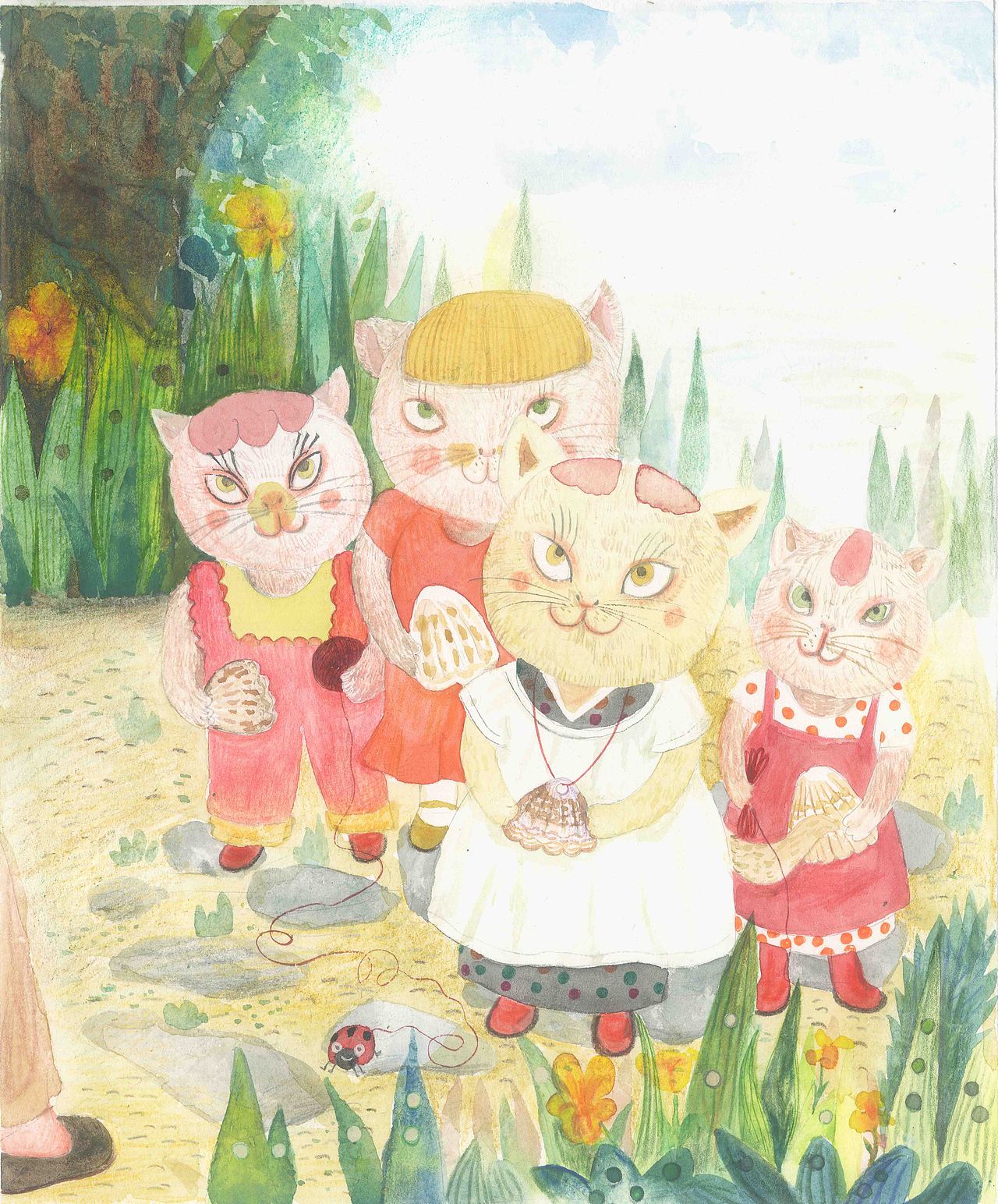 胡然然插画《奇奇怪怪的洞洞眼》