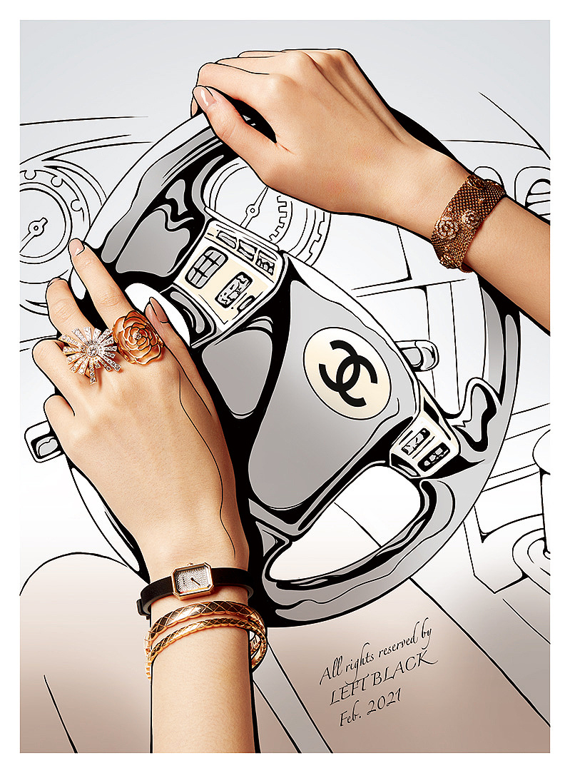 《instyle》珠宝广告插画|插画|商业插画|leftb - 原创作品 - 站酷 (z